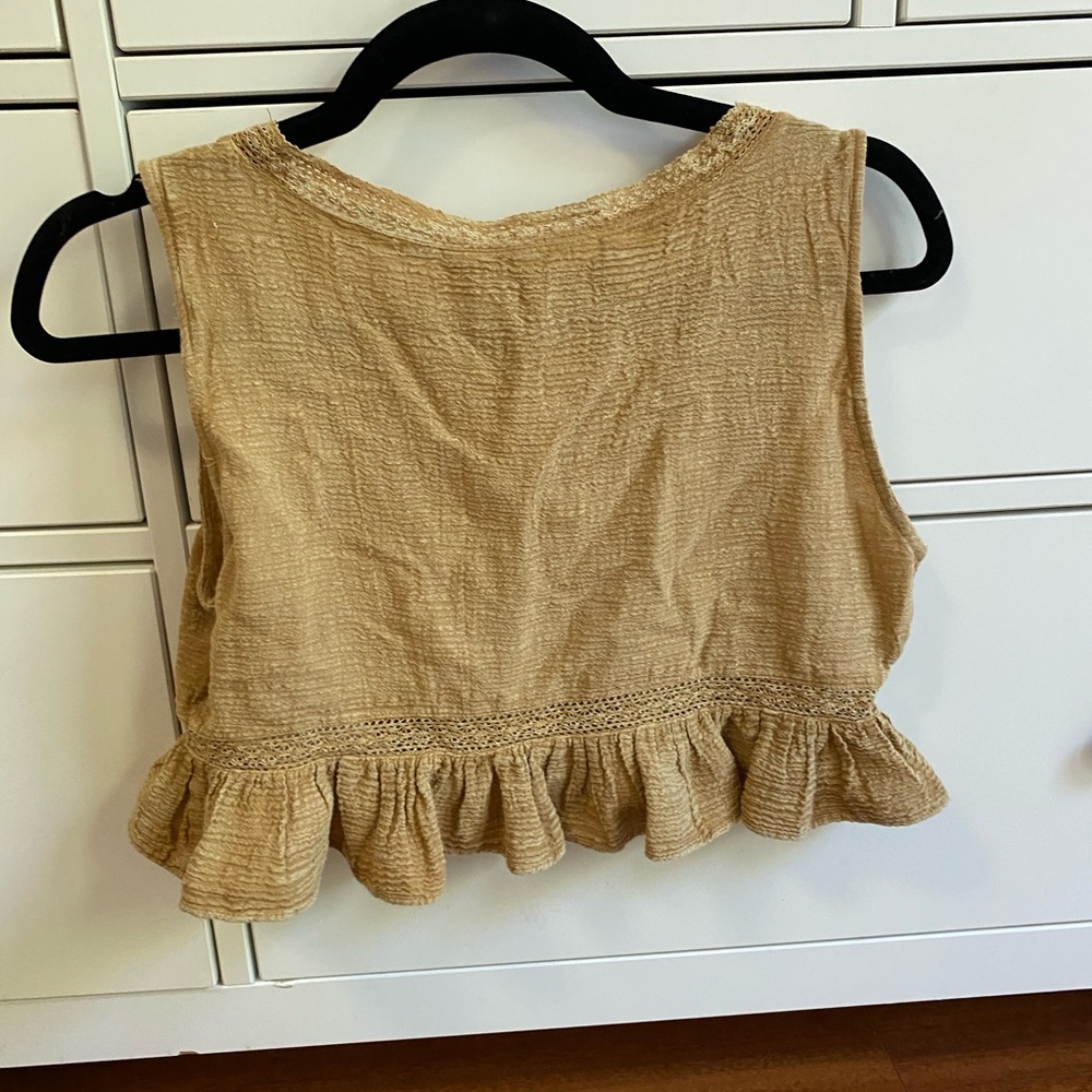 ZARA Ruffled Crop Top - Picture 7 of 7